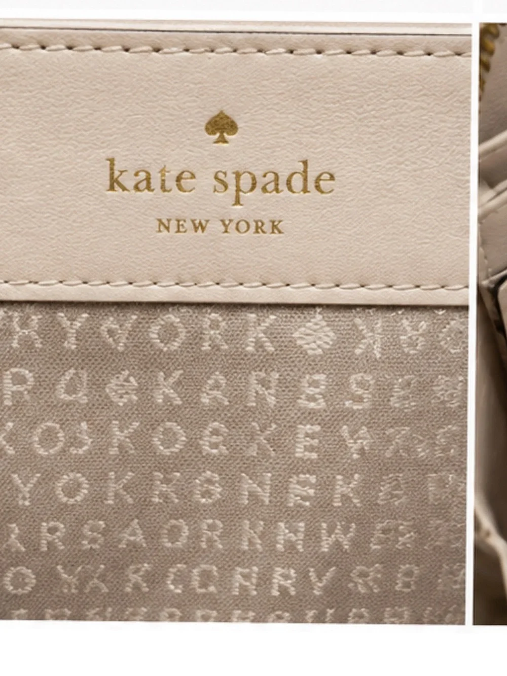 Kate Spade Neda Grove Street Zip Around Wallet Cream Blush